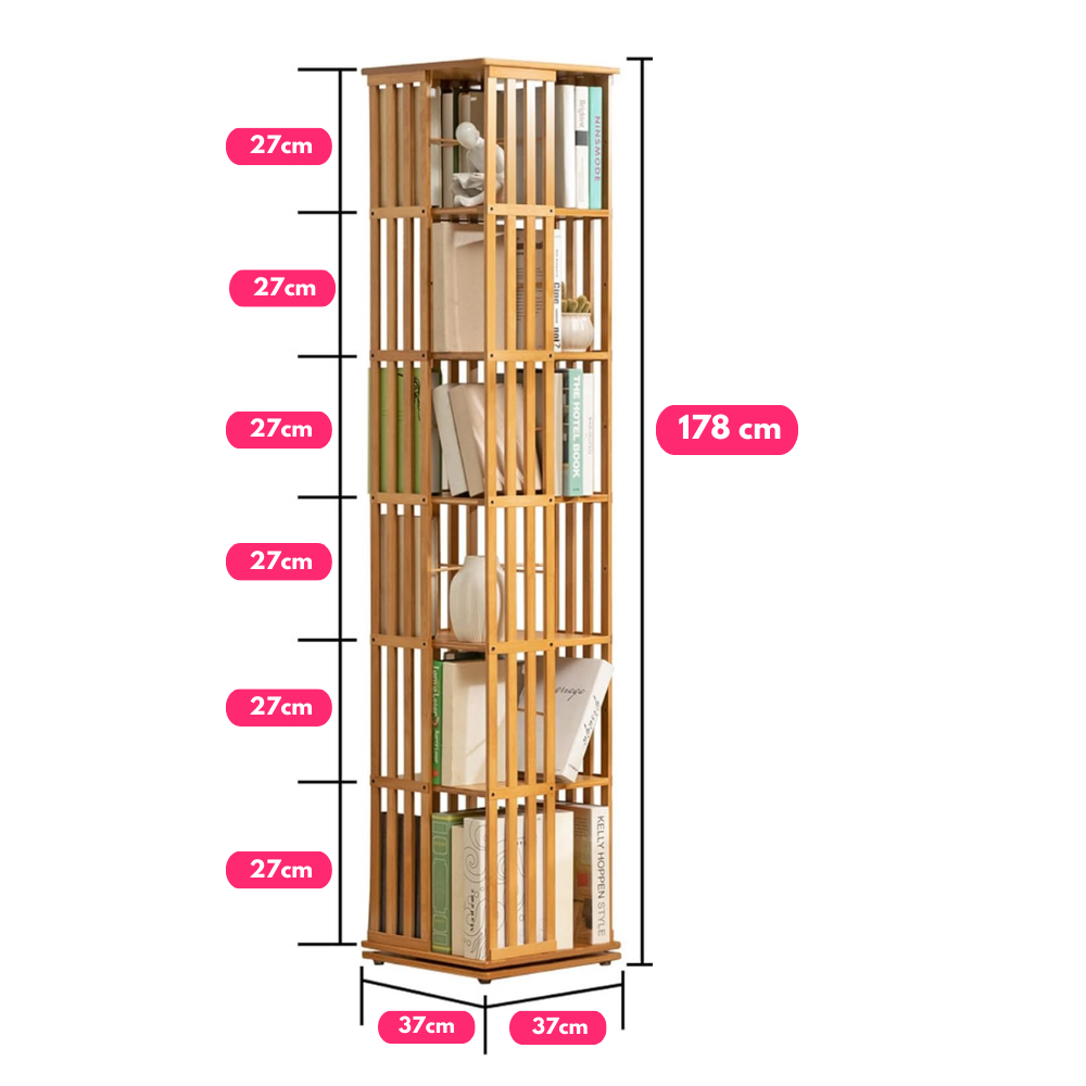Estanteria de Bambu Giratoria