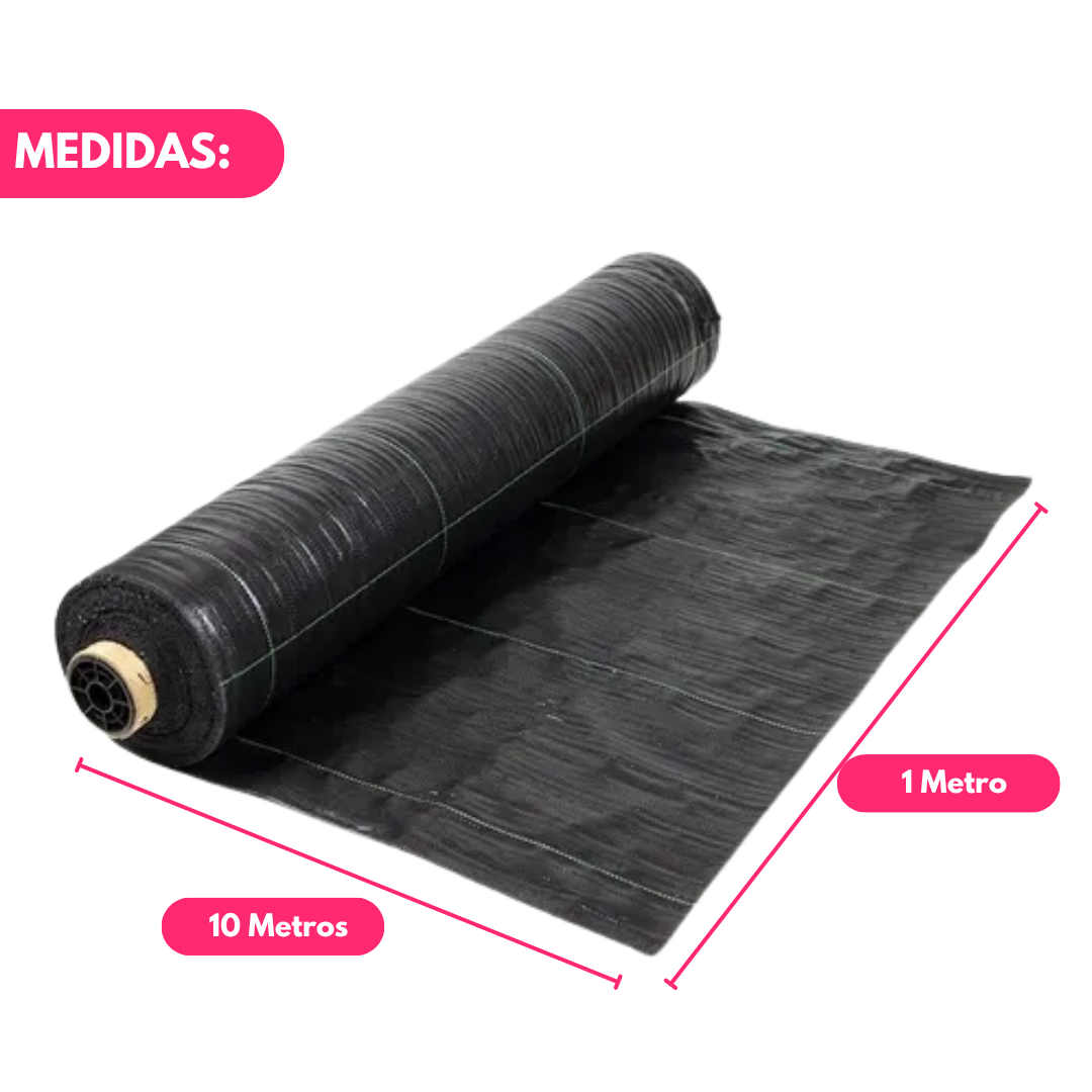 Malla Antihierba Geotextil Permeable Para Jardín E Invernadero 10m