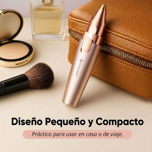 Depiladora Facial Cejas 2 en 1 Recargable LED