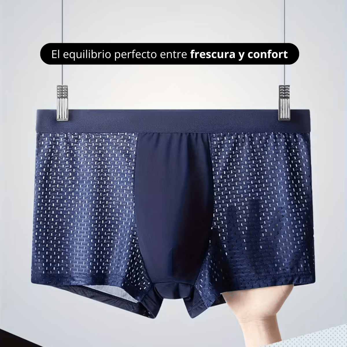 Pack X4 Boxers De Hombre Ice Silk Transpirables Bambú - Muy Moderna Uruguay