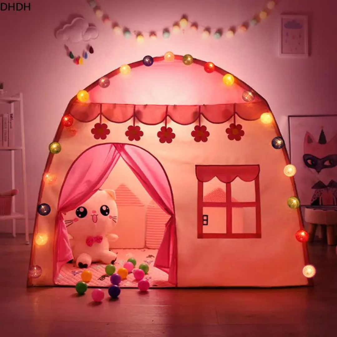 Carpa Tipi Infantil Plegable para Niños con Luces