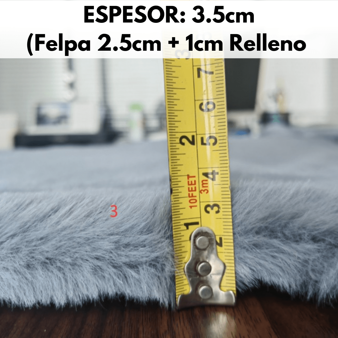 Set De 3 Almohadones Felpa 3.5cm Espesor Para Asiento - Muy Moderna Uruguay