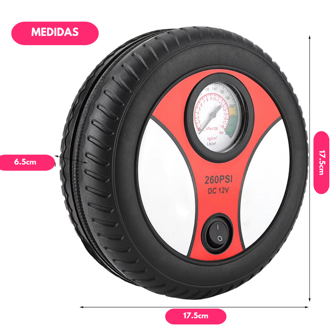 Compresor de Aire Inflador para Autos 12v