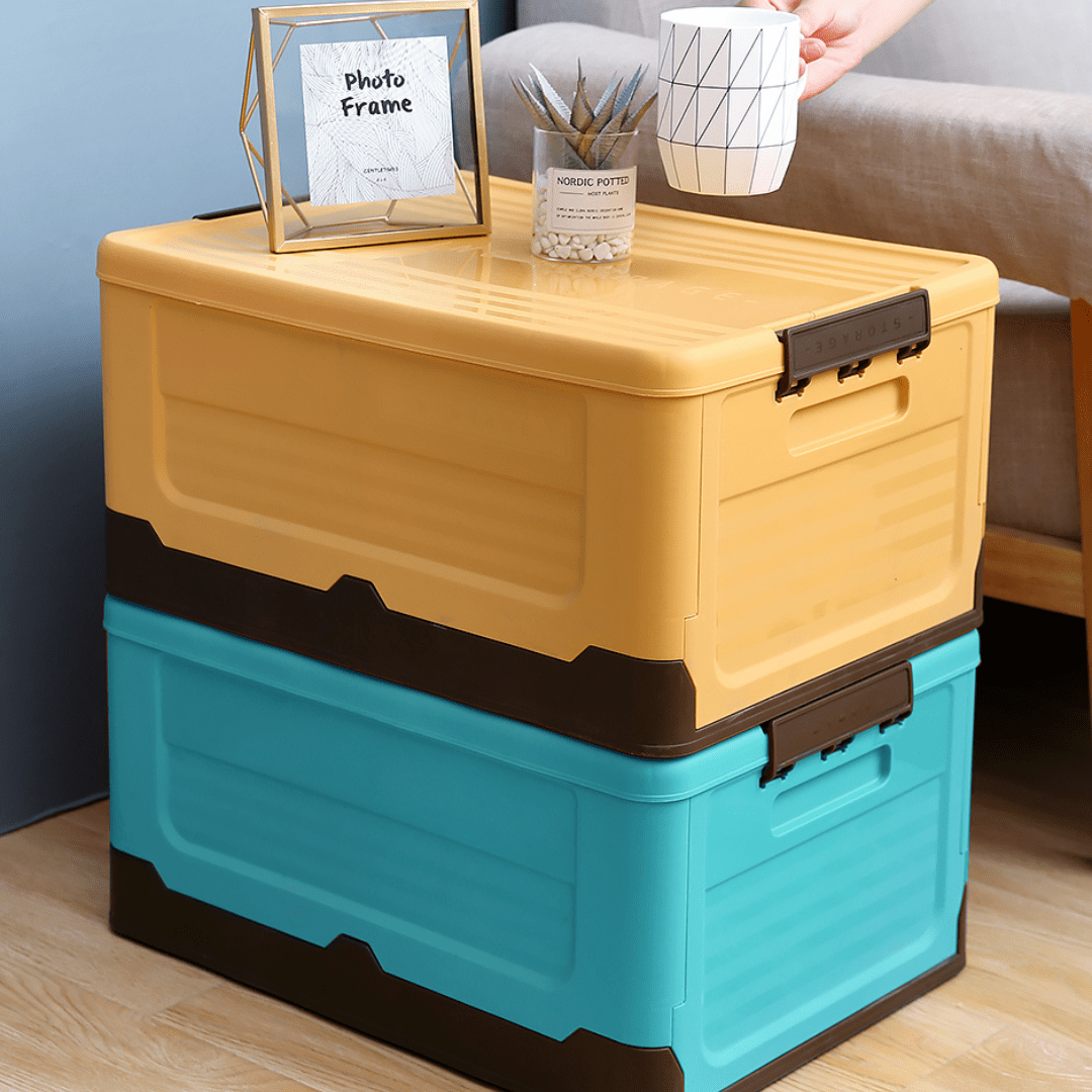 Caja de Almacenamiento Plegable Multifuncional con Tapa (Unidad) - Muy Moderna Uruguay