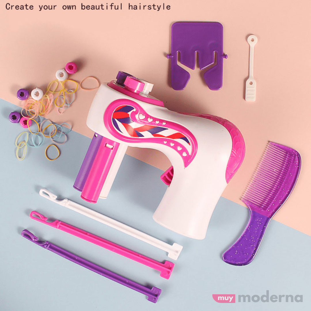 Kit de Trenzador de Pelo Automático con Accesorios - Muy Moderna Uruguay