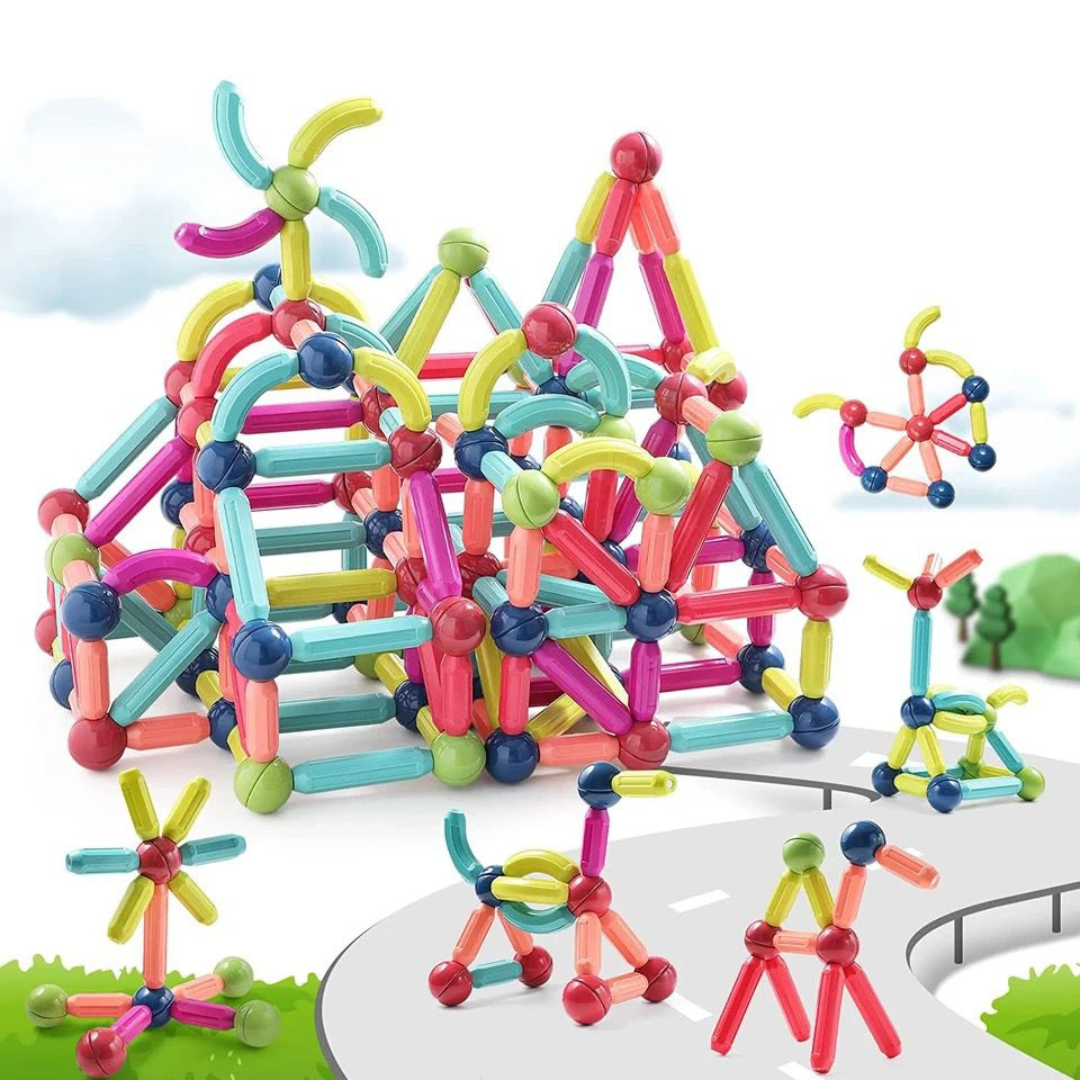 Juego De Construcción Bastones Magnéticos