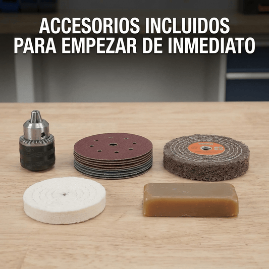 Kit Completo Afilador Eléctrico Amoladora De Banco - Muy Moderna Uruguay
