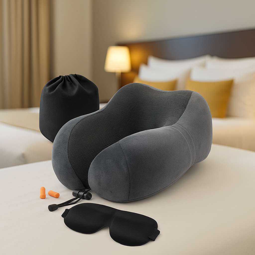 Almohadon de Viajes para Cuello Espuma Viscoelastica