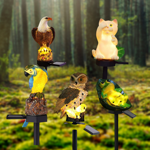 Estaca Animal LED Solar Para Jardín (Unidad)