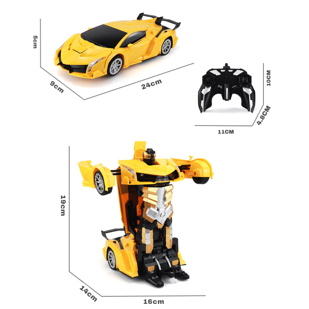 Auto Transformable en Robot Control Remoto Con Luz - Muy Moderna Uruguay