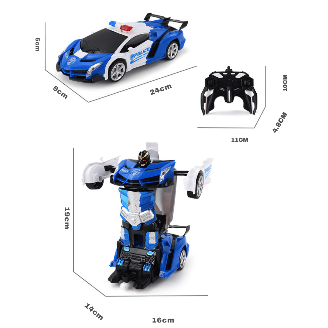 Auto Transformable en Robot Control Remoto Con Luz - Muy Moderna Uruguay