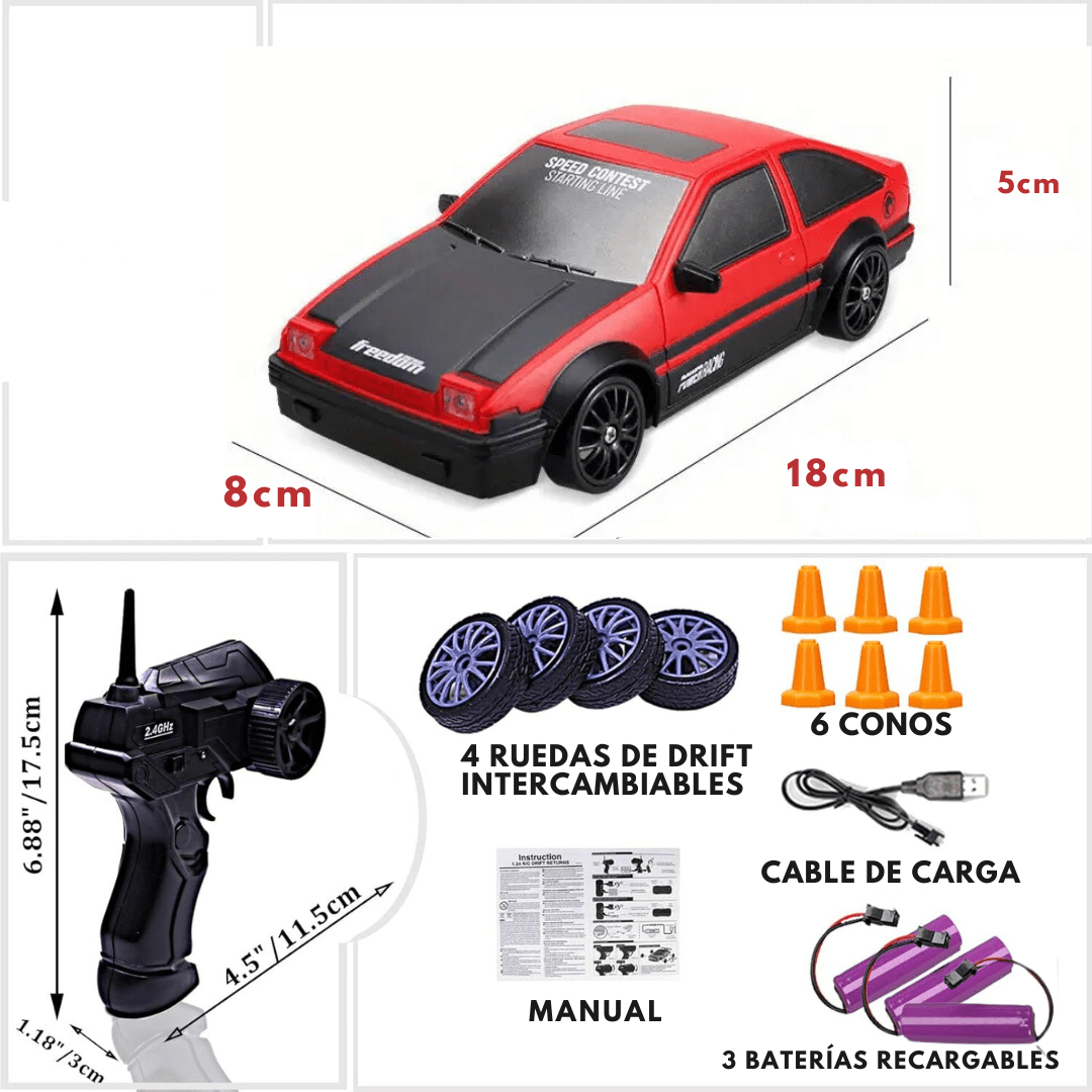 Auto A Control Remoto Para Derrapar Drift - Muy Moderna Uruguay