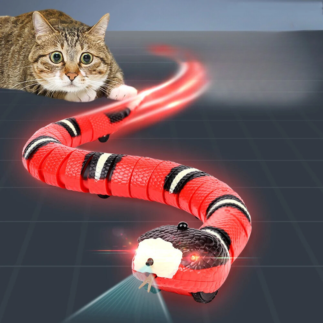 Serpiente de Juguete Interactiva para Gatos con Movimiento y Sensor