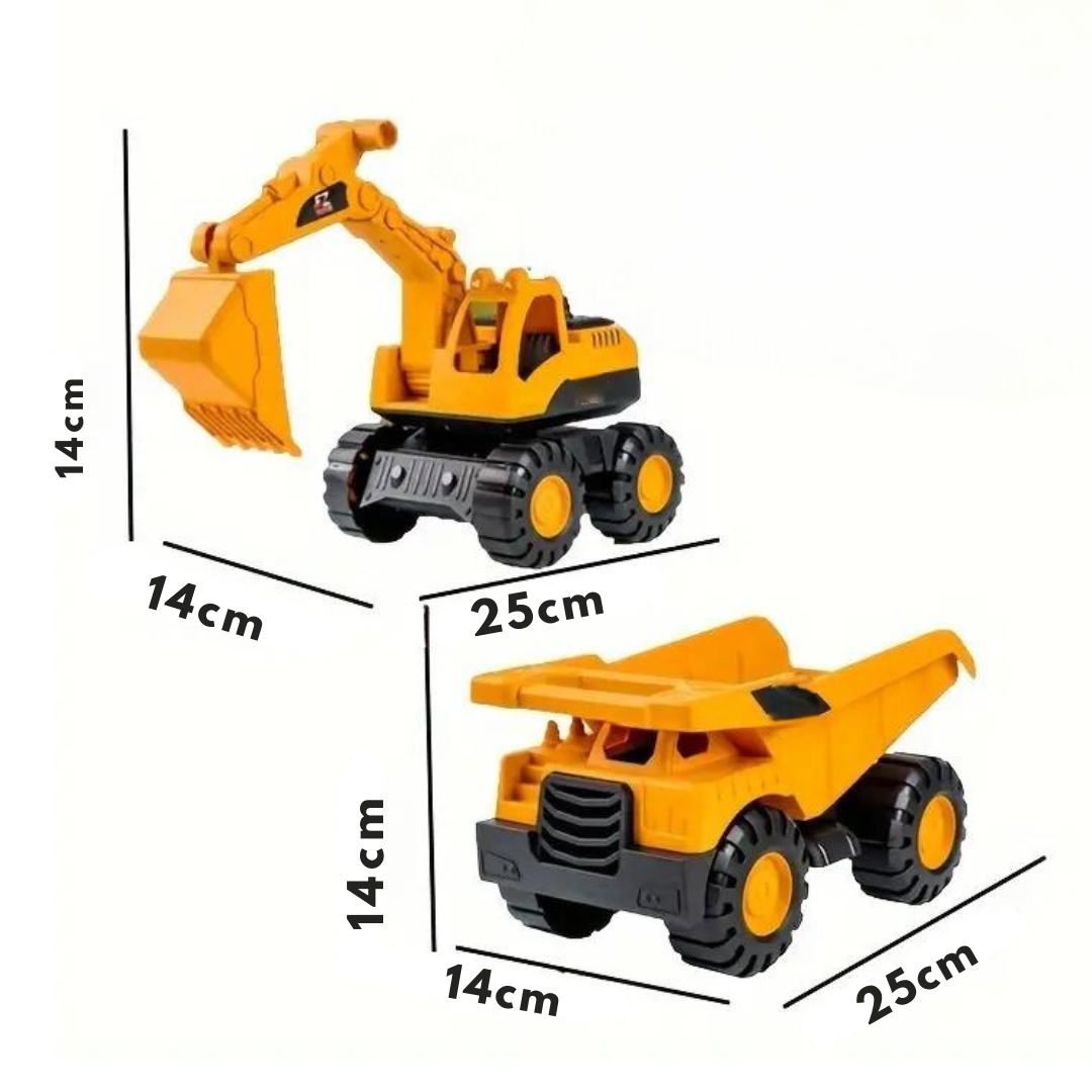 Camión Y Excavadora De Juguete Para Playa Con Movimiento
