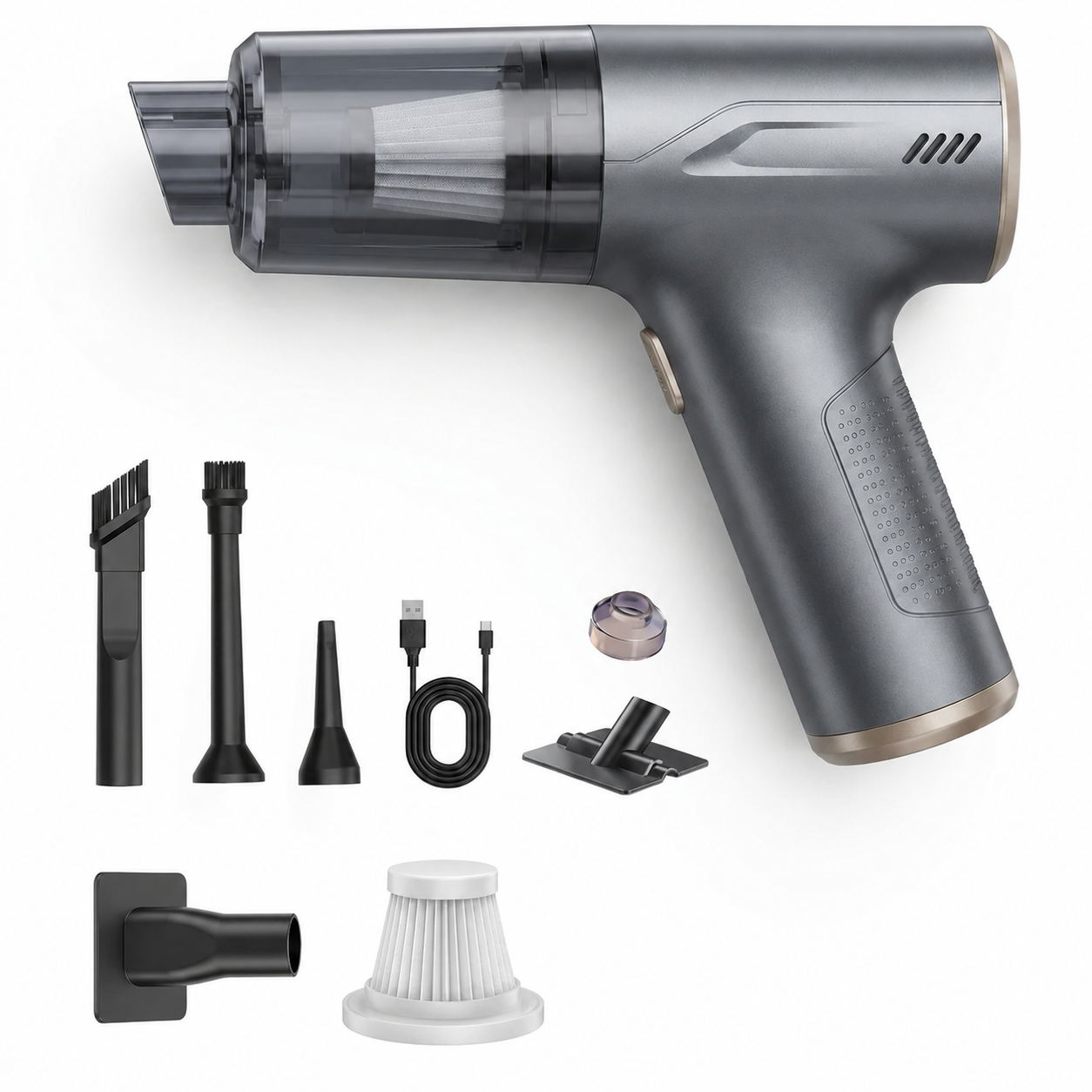 Aspiradora Inalámbrica Portátil Auto 120W Recargable