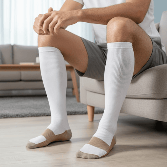 Medias de Compresión y Descanso Blancas (3 Pares) - Muy Moderna Uruguay