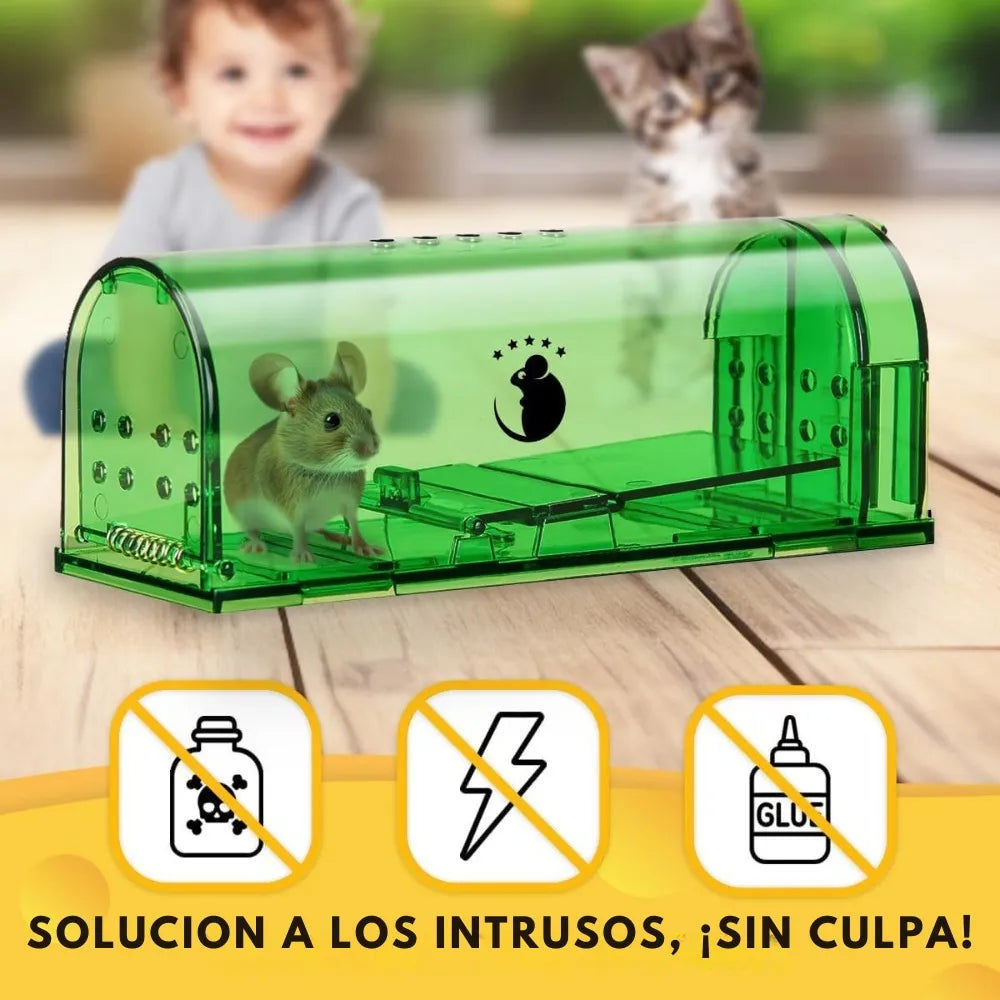 Pack x4 Trampa Para Ratas Ratones con Liberación Sin Dolor