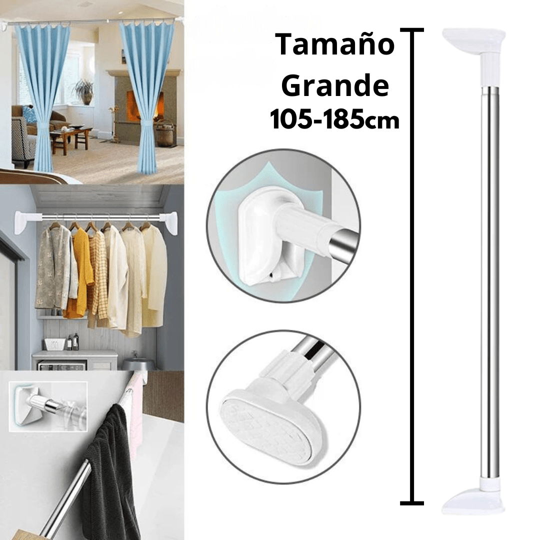 Barra Extensible para Cortinas y Tender Ropa en Interiores - Muy Moderna Uruguay