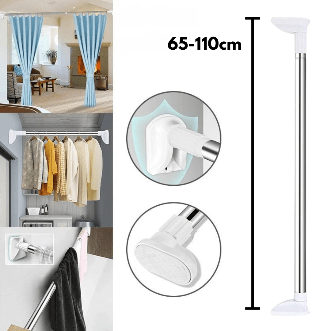 Barra Extensible para Cortinas y Tender Ropa en Interiores - Muy Moderna Uruguay