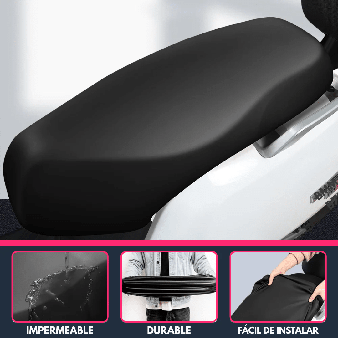 Funda Elástica Impermeable Para Asiento De Moto - Muy Moderna Uruguay