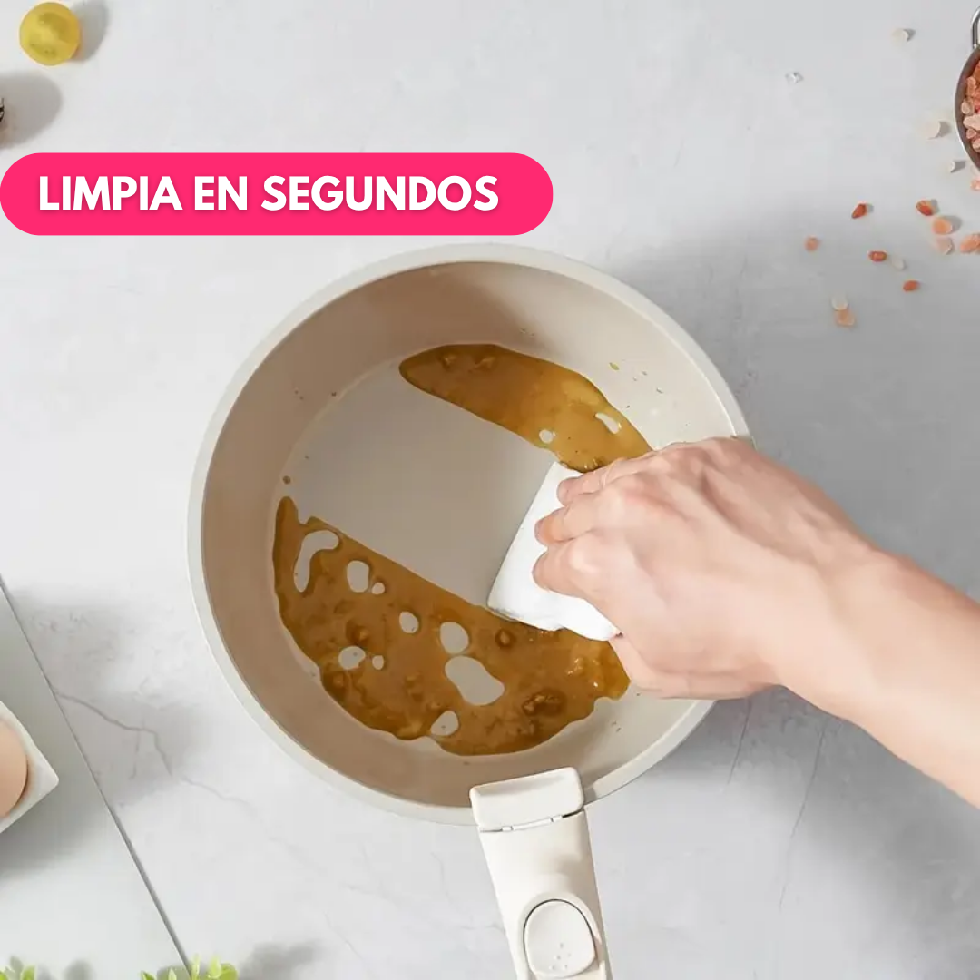 Juego de Ollas Antiadherente 11 Piezas Con Mango Removible