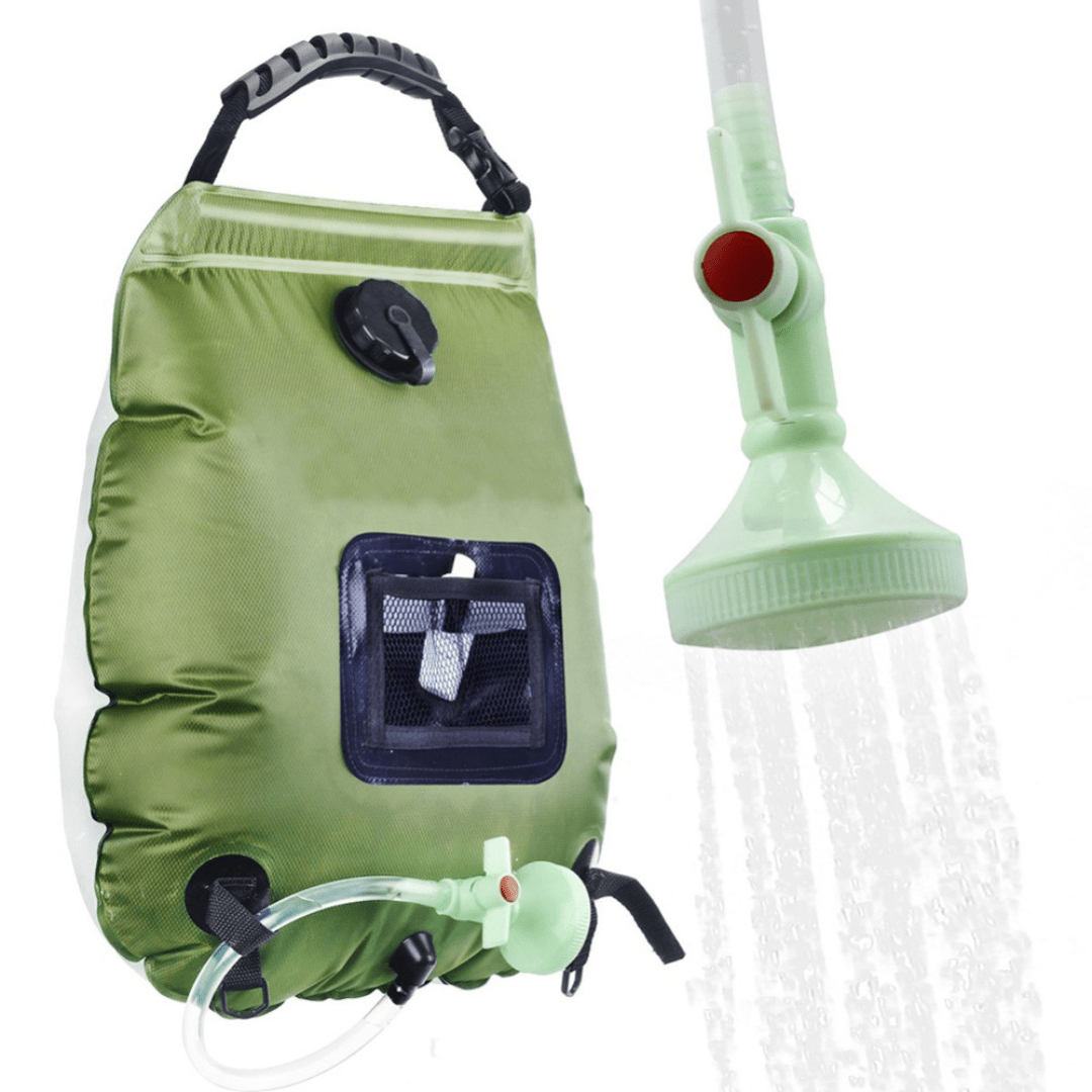 Ducha Portátil Solar Para Camping Bolsa 20 Litros Y Cabezal - Muy Moderna Uruguay