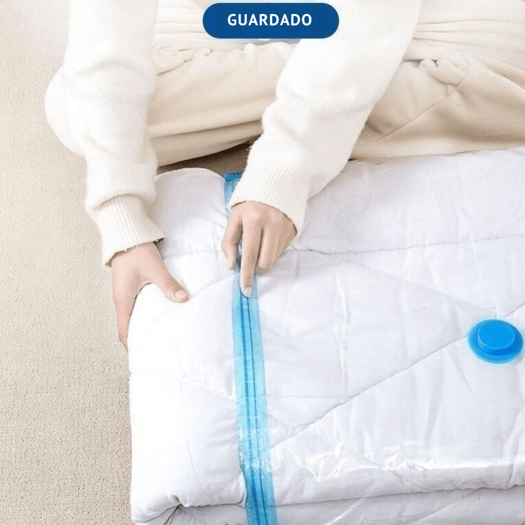 Kit de Bolsas para Guardar Ropa al Vacío + Aspirador - Muy Moderna Uruguay