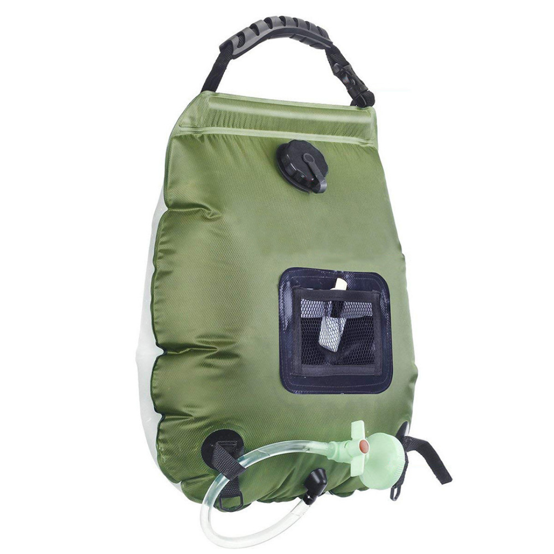Ducha Portátil Solar Para Camping Bolsa 20 Litros Y Cabezal
