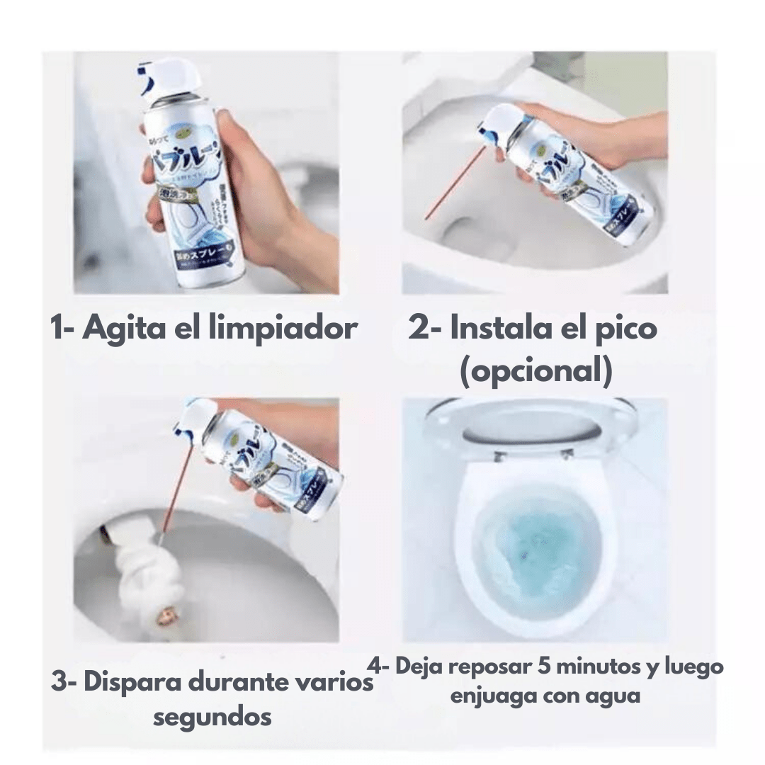 Espuma Mágica de Autolimpieza con Pico Baño/Cocina - Muy Moderna Uruguay