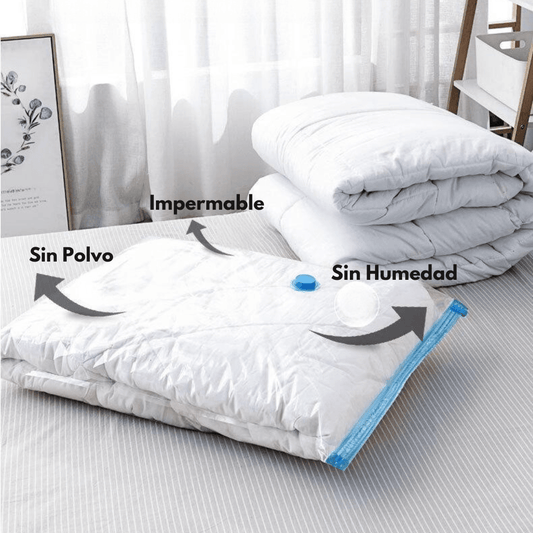 Kit de Bolsas para Guardar Ropa al Vacío + Aspirador - Muy Moderna Uruguay