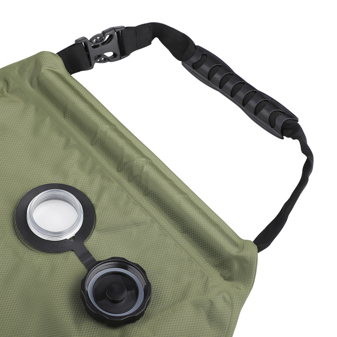 Ducha Portátil Solar Para Camping Bolsa 20 Litros Y Cabezal