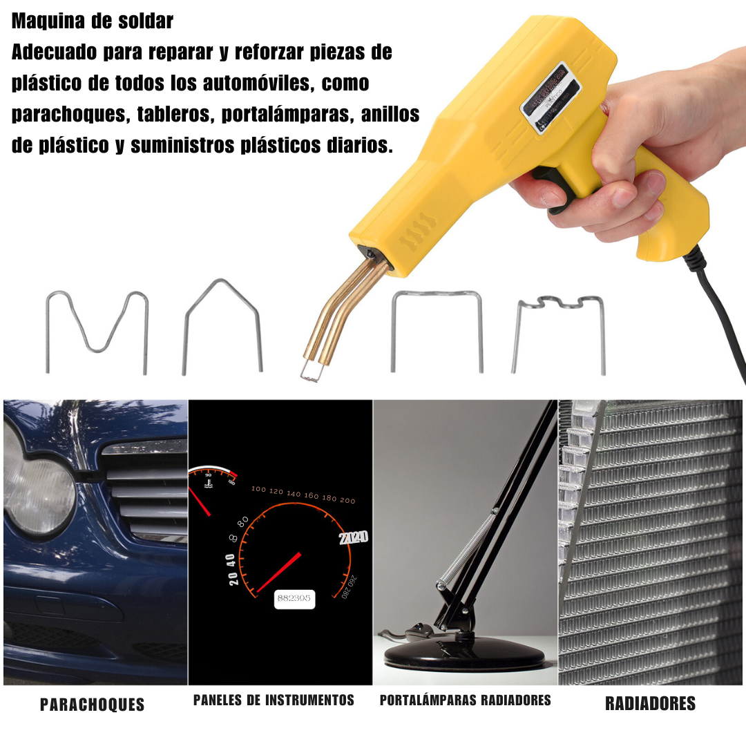 Soldador de Plástico con Accesorios y Estuche