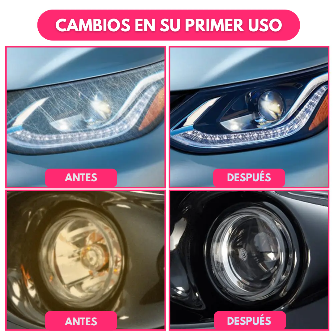 Kit Pulidor Faros Auto Restaurador Opticas Para Taladro