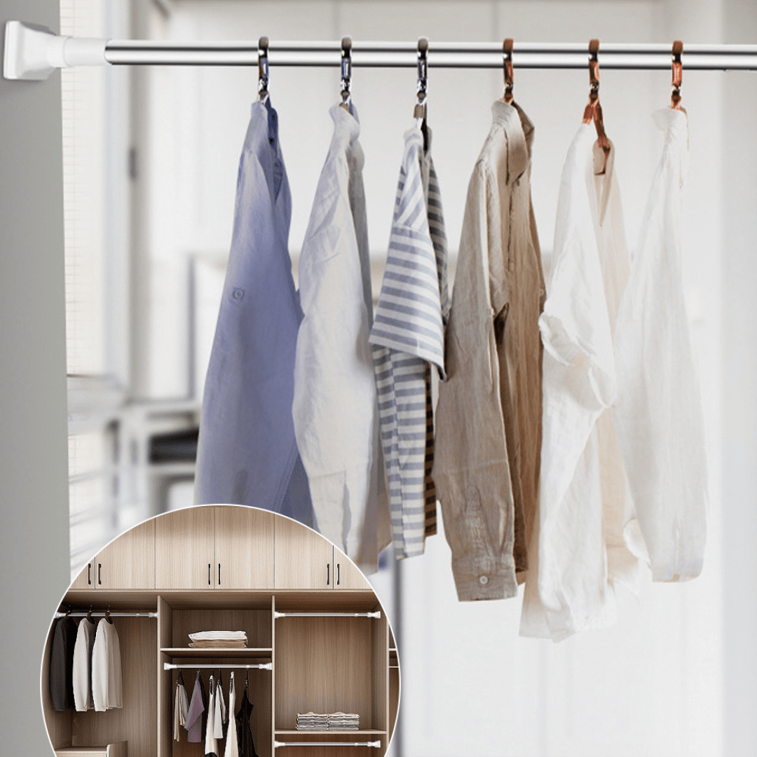 Barra Extensible para Cortinas y Tender Ropa en Interiores - Muy Moderna Uruguay
