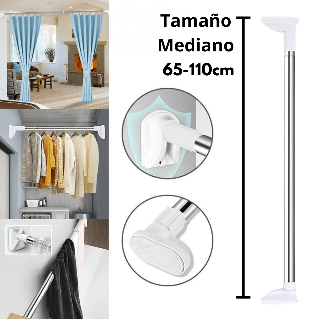 Barra Extensible para Cortinas y Tender Ropa en Interiores - Muy Moderna Uruguay