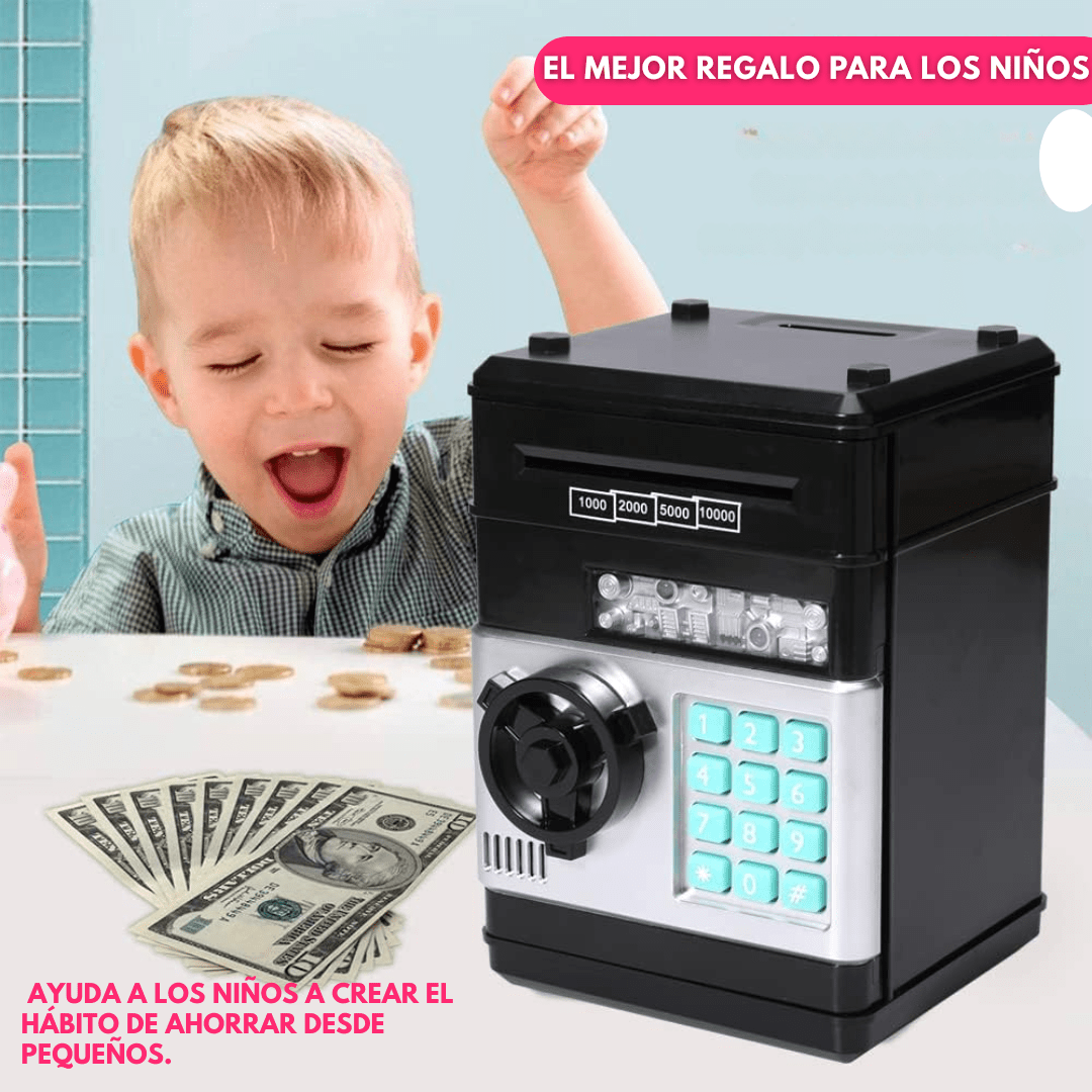 Alcancia Caja Fuerte Electrónica Infantil con Clave - Muy Moderna Uruguay