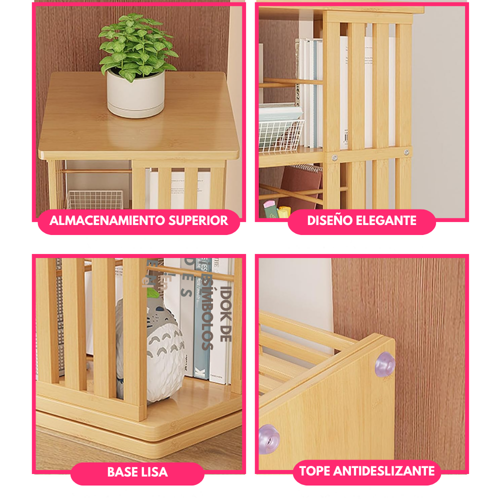 Estanteria de Bambu Giratoria