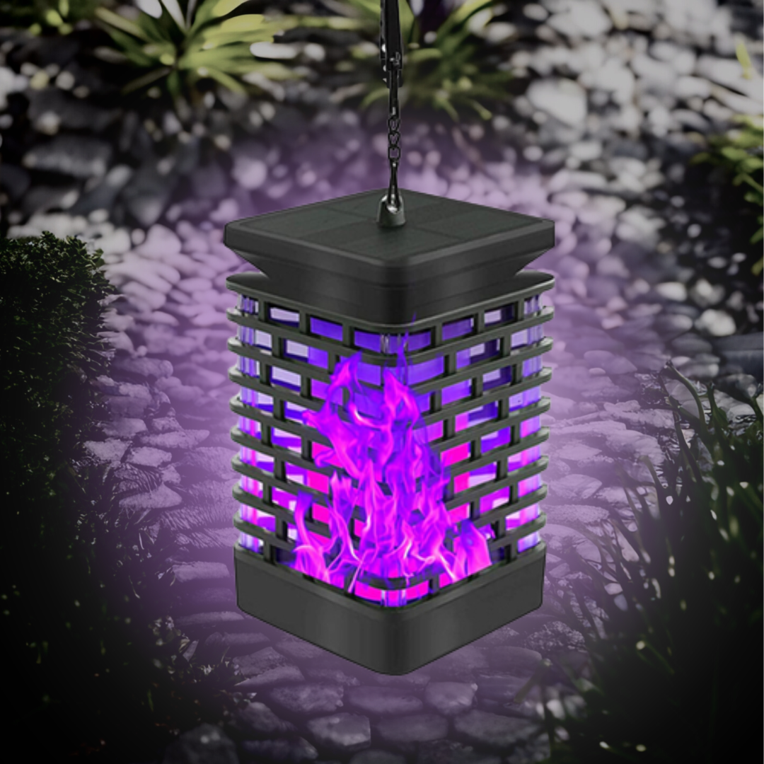 Farol de Llama Solar Violeta