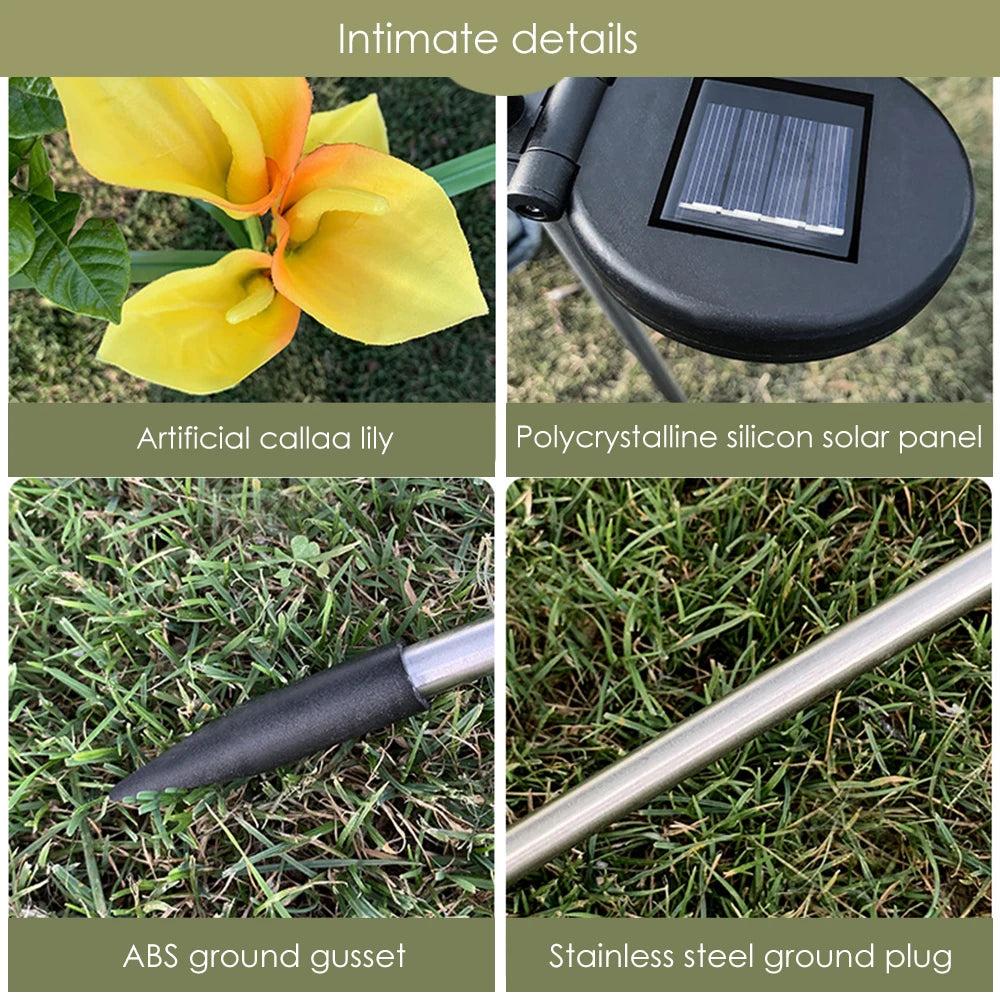 Par de Lirios LED Solar (2 Unidades)
