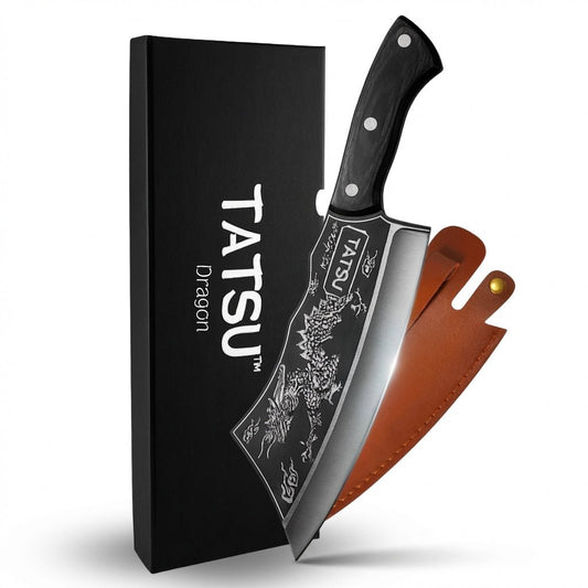 Cuchillo Dragon de Alta Dureza TATSU™ con Funda - Muy Moderna Uruguay