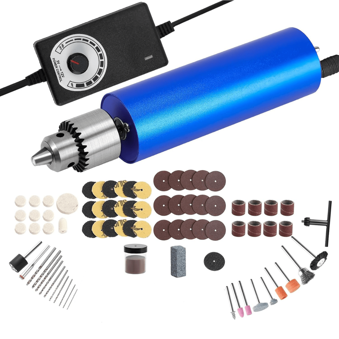Kit de Torno Escultor Completo con Accesorios - Muy Moderna Uruguay