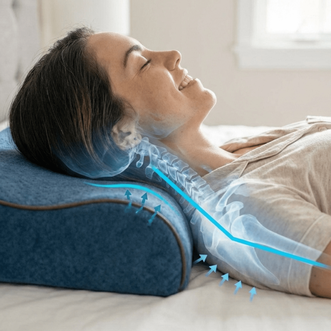 Almohada Cervical Premium Inteligente con Memoria y Gel Fresco - Muy Moderna Uruguay