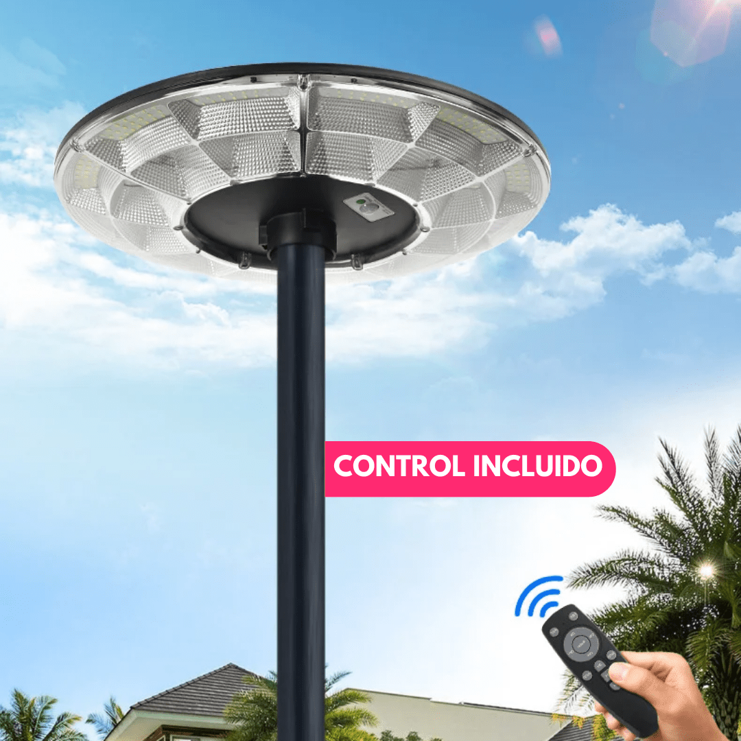 Poste de Luz Solar para Jardin 2mts - Muy Moderna Uruguay