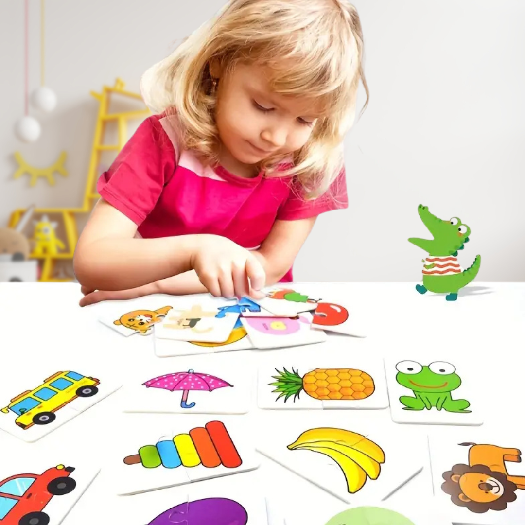 Set De 32 Puzzles Infantiles De 2 Piezas
