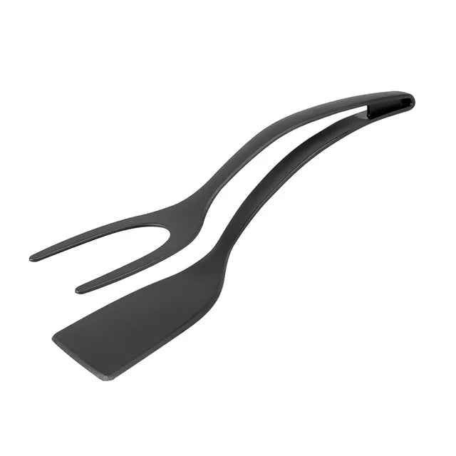 Espatula Pinza 2 en 1 Ideal para Huevos, Carne, Panqueques