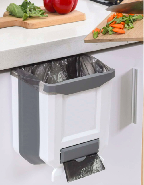 Basurero Plegable Cubo de Basura Colgante