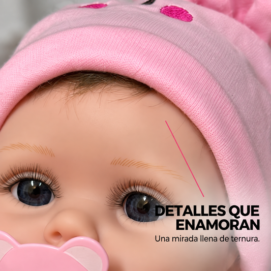Bebé Reborn Realista 55 cm con Pelo Implantado y Accesorios