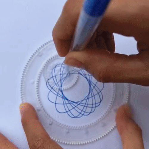 Kit De Dibujo Espirógrafo 22 Piezas Engranajes Juguete Educativo