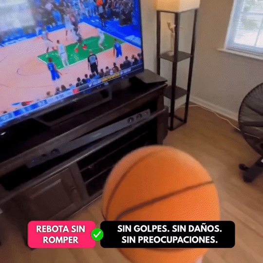 Pelota Basketball N°5 Silenciosa Interior Espuma Pu Antiruido