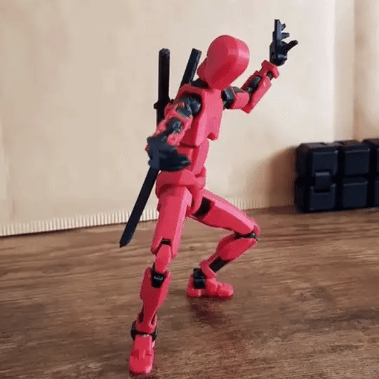 Figura Articulada Dummy 13 Impreso 3D + Armas - Muy Moderna Uruguay